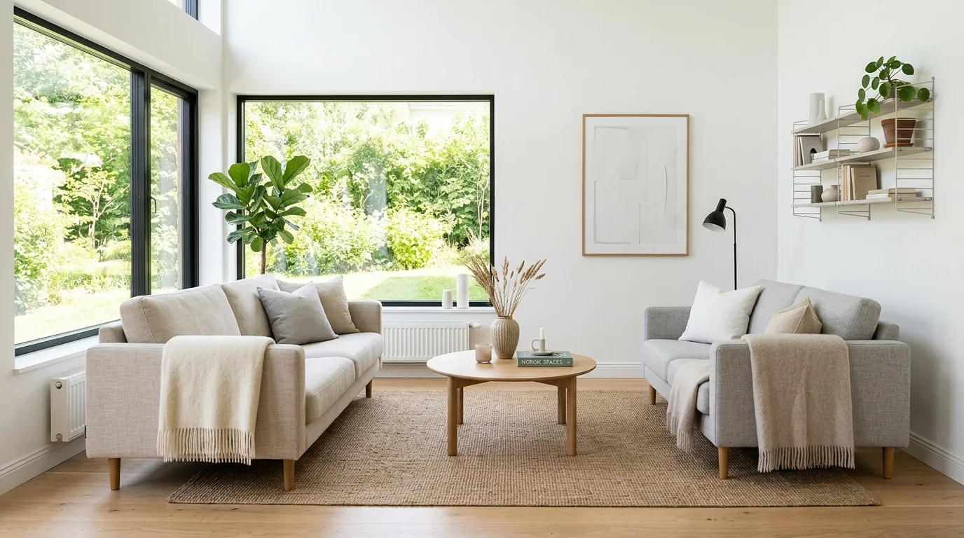 Try an L-shape layout for conversation